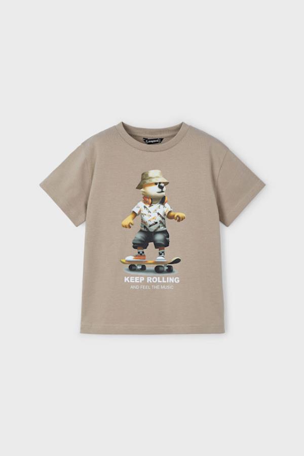 MAYORAL Bear ERkek Tişört - Bej