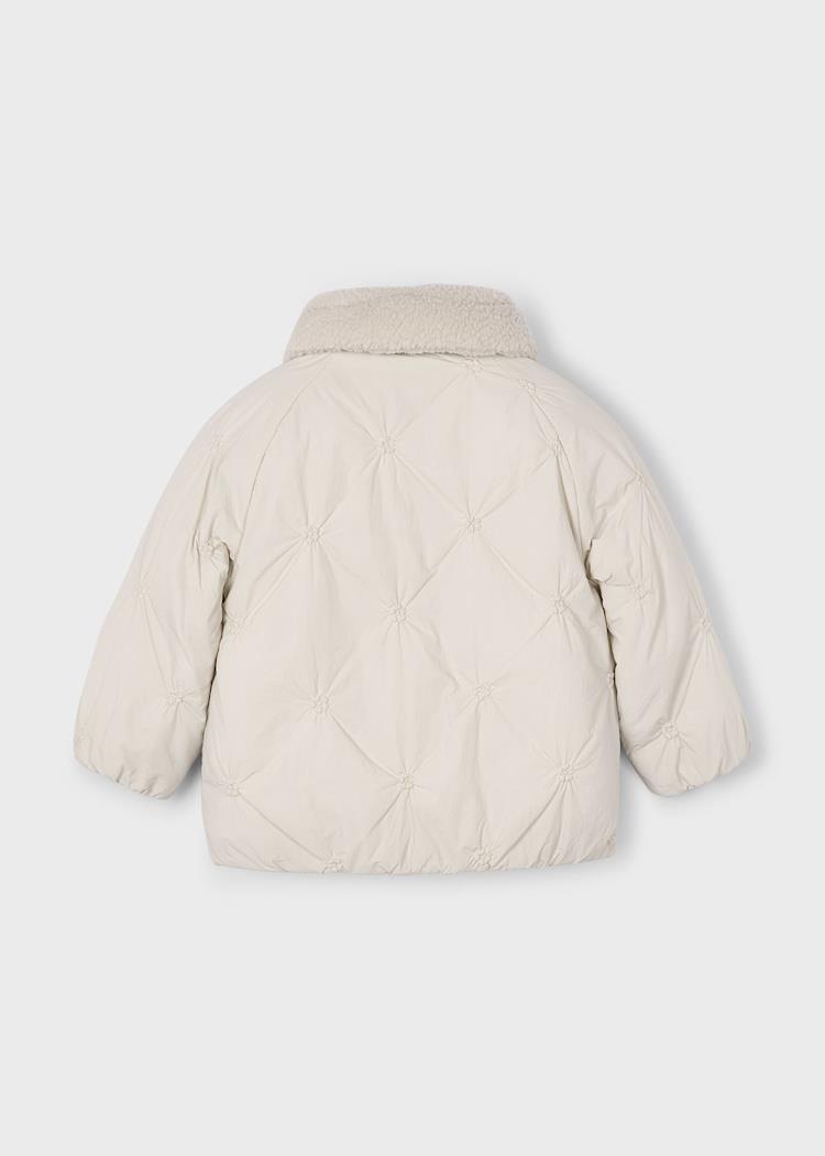 MAYORAL Çiçekli Kız Mont - Bej