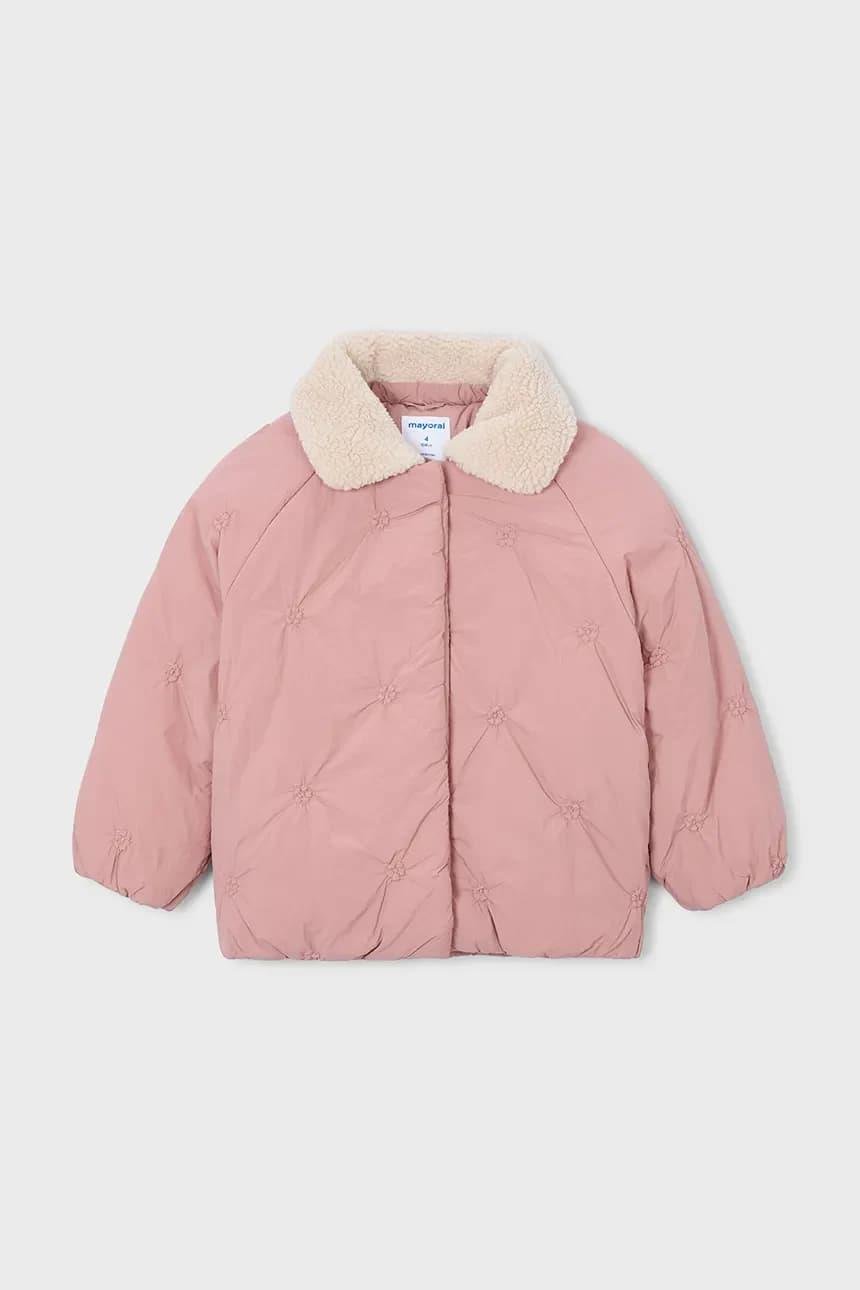 MAYORAL Çiçekli Kız Mont - Pembe