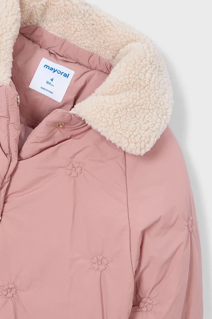 MAYORAL Çiçekli Kız Mont - Pembe