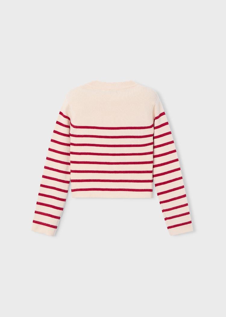 MAYORAL Çizgili Kazak - Bordo