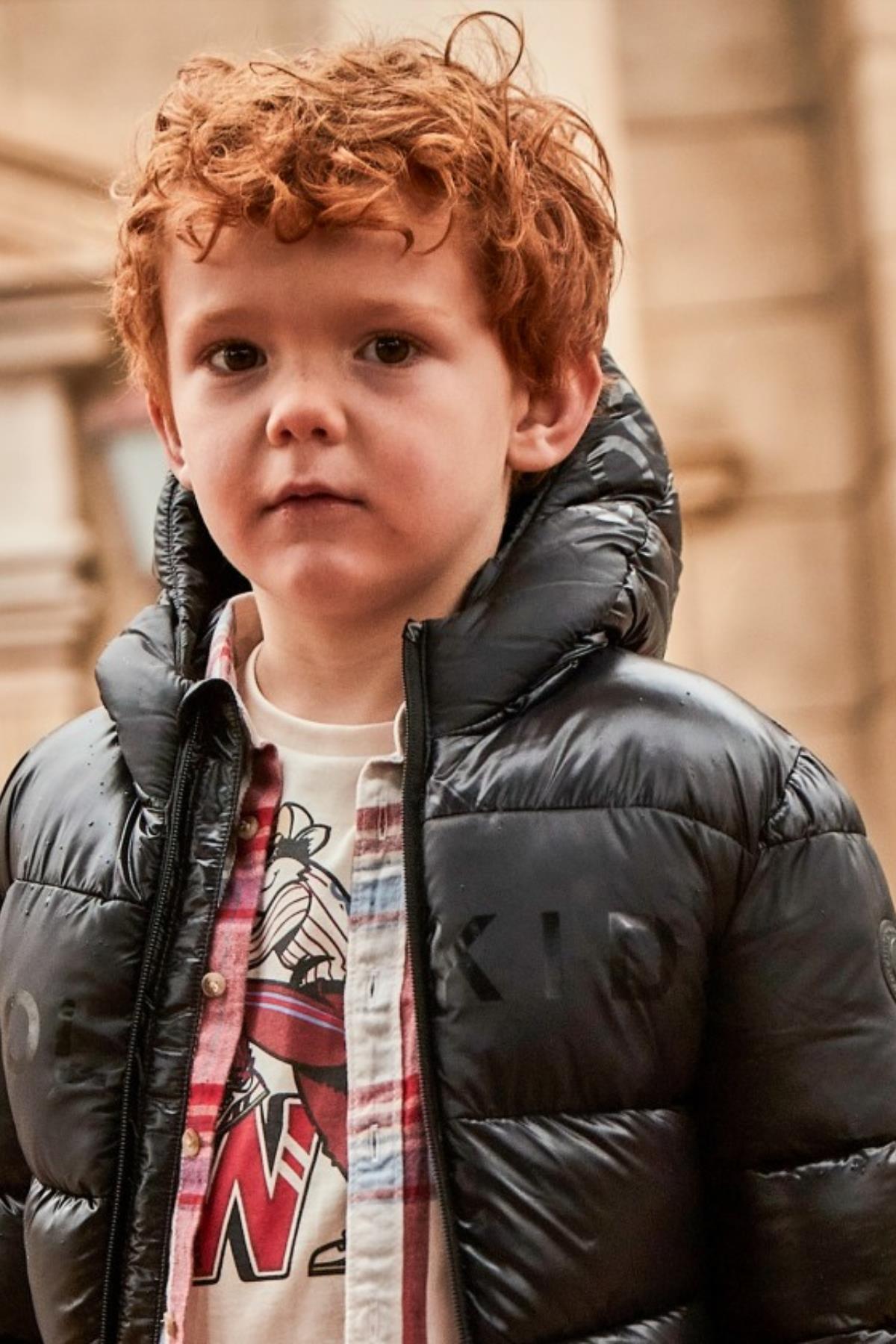 Mayoral Cool Kids Yazılı Mont - Siyah