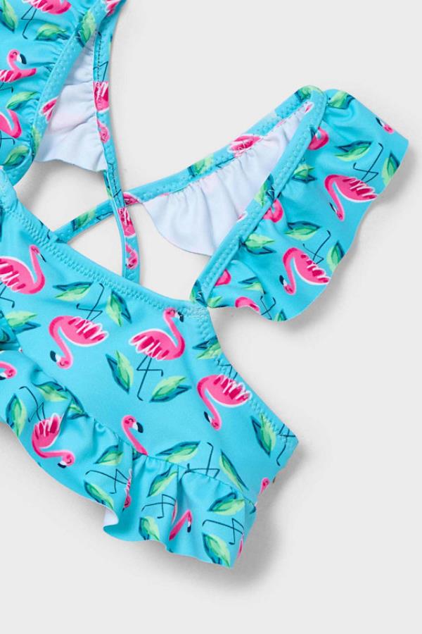 MAYORAL Flamingo Fırfırlı Bikini - Mavi