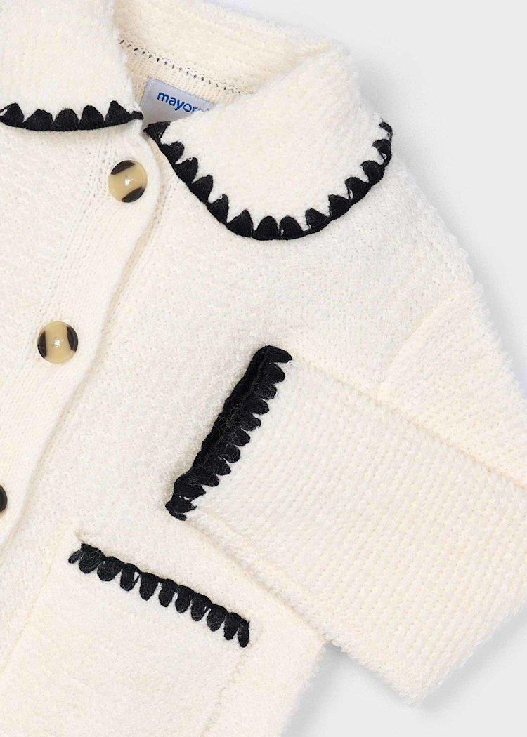 MAYORAL İşlemeli Kız Ceket - Ekru