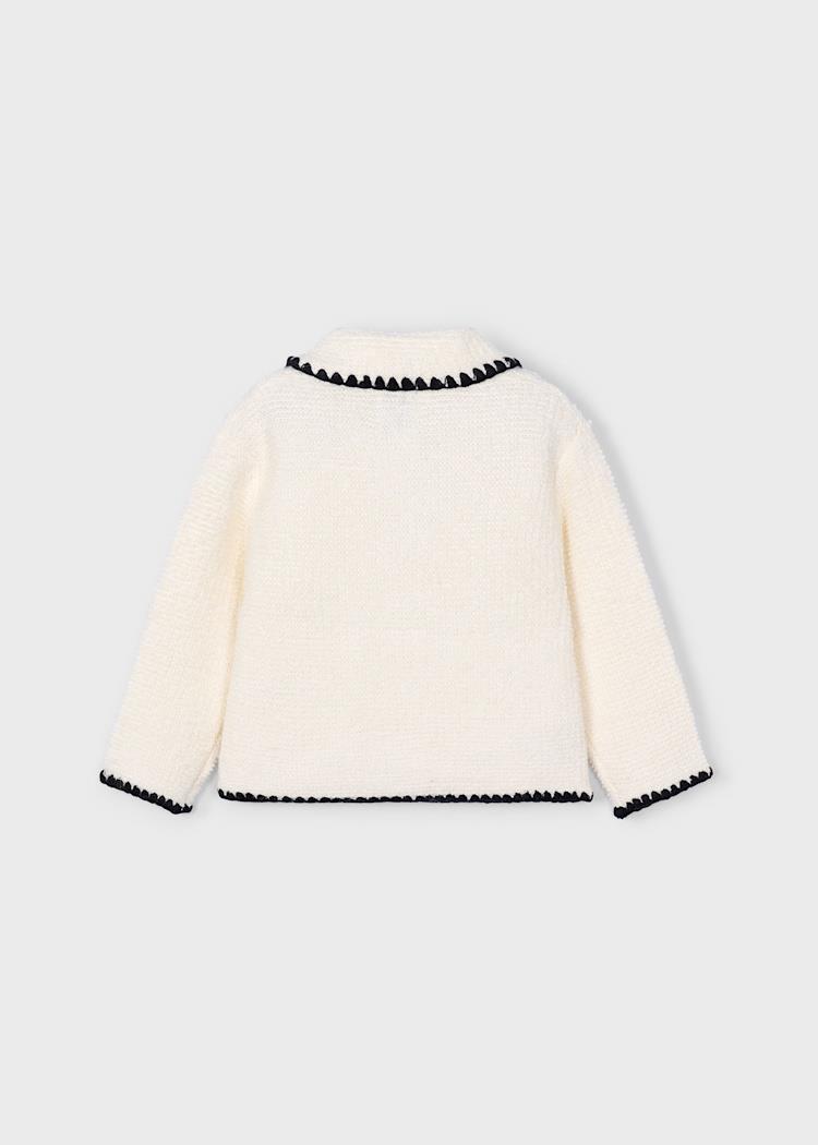 MAYORAL İşlemeli Kız Ceket - Ekru