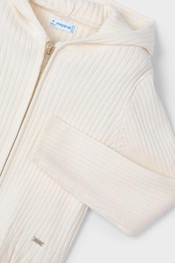 MAYORAL Kapşonlu Kız Hırka - Krem