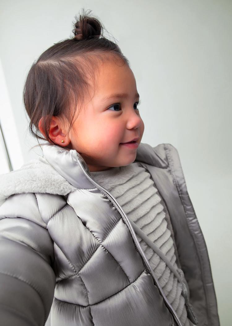 MAYORAL Kız Bebe Uzun Mont - Gri