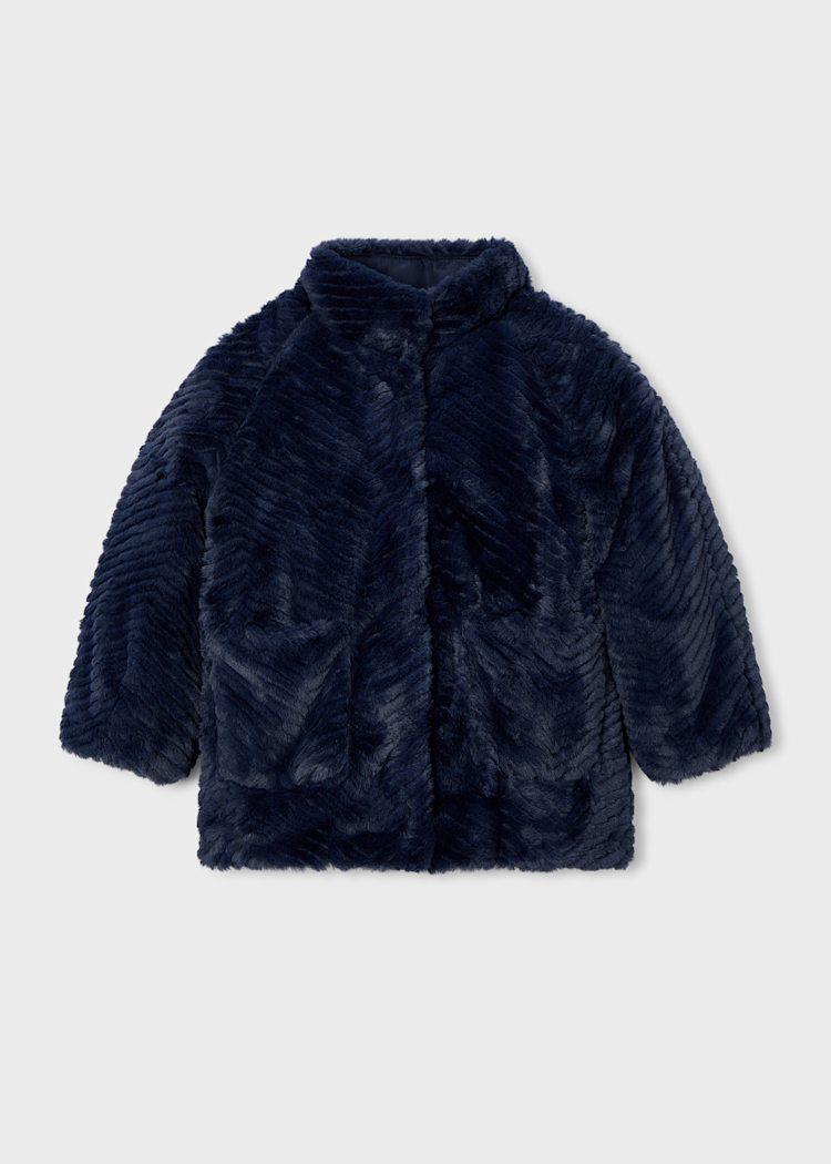MAYORAL Kürk Kız Mont - Lacivert