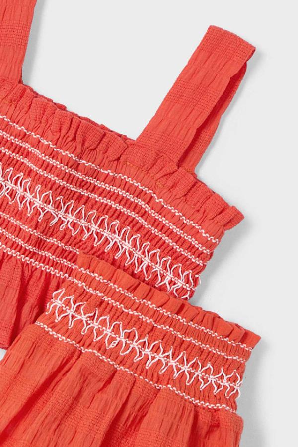 MAYORAL Lastikli Şort Etekli Takım - Turuncu