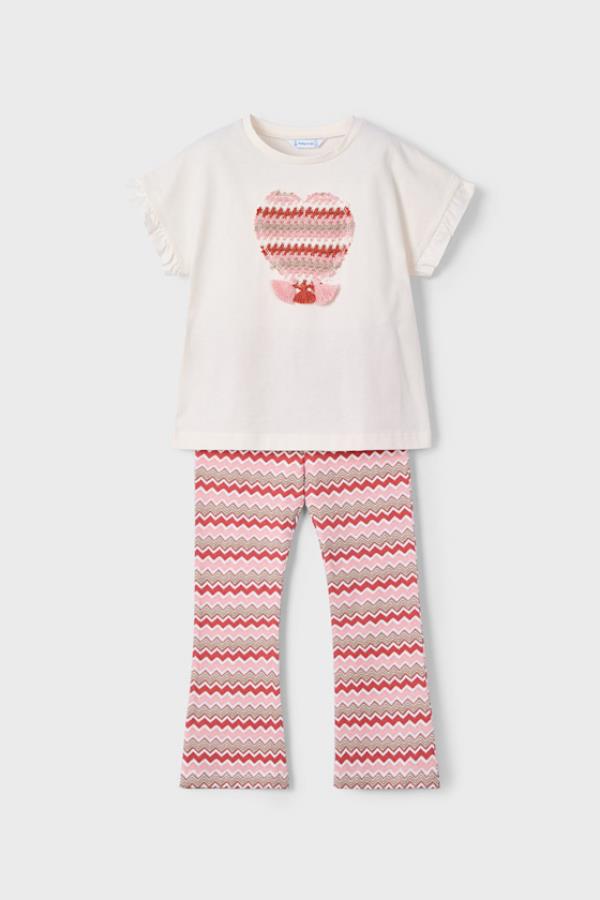 MAYORAL Önü Örgülü Taytlı Takım - Turuncu