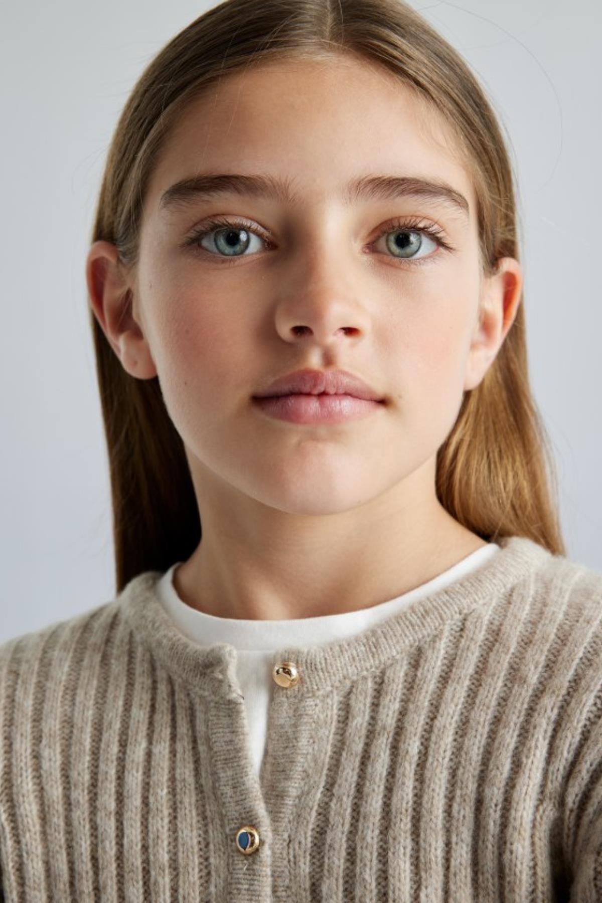 Mayoral Örme Kız Hırka - Bej