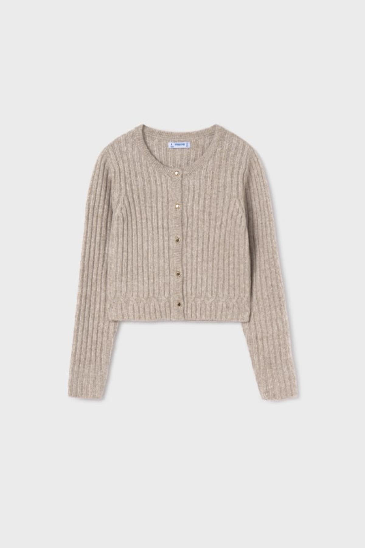 Mayoral Örme Kız Hırka - Bej