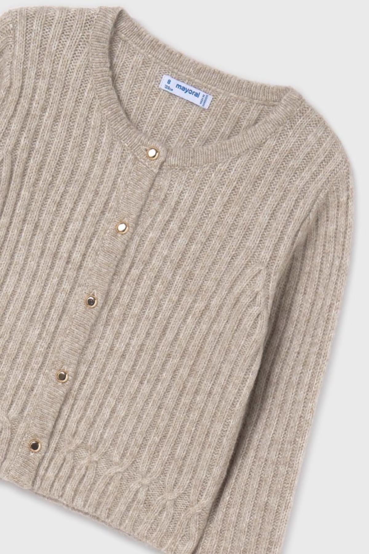 Mayoral Örme Kız Hırka - Bej