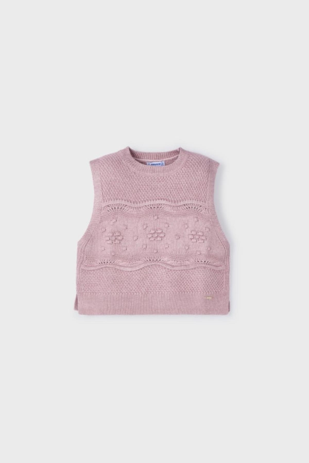 Mayoral Örme Kız Yelek - Pembe