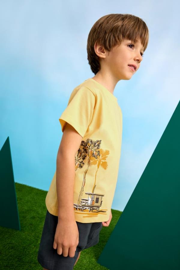 MAYORAL Palmiyeli 3'lü Erkek Takım - Sarı