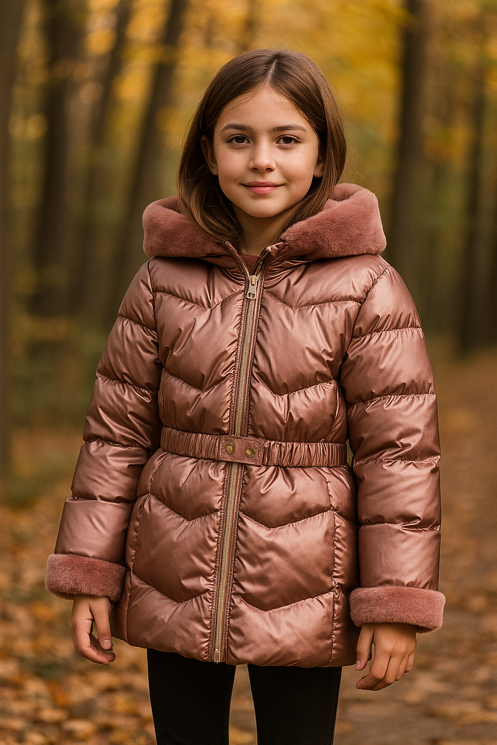 MAYORAL Parlak Kız Mont - Gül Kurusu