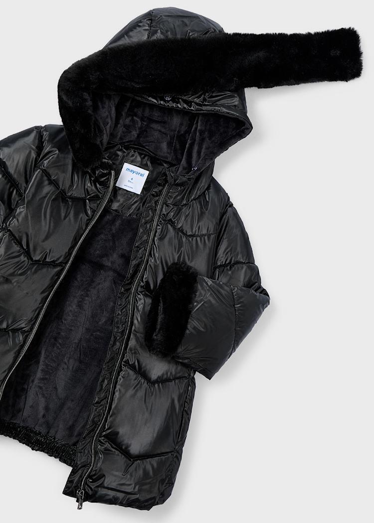 MAYORAL Parlak Kız Mont - Siyah
