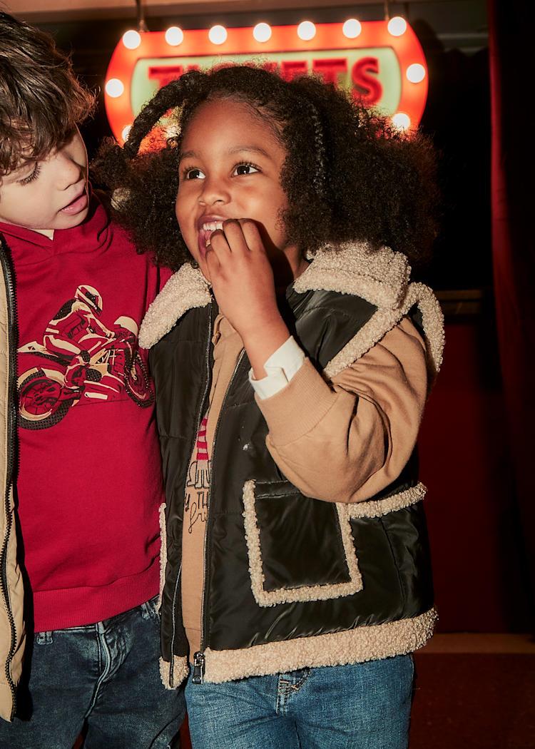 MAYORAL Peluş Detaylı Yelek - Siyah