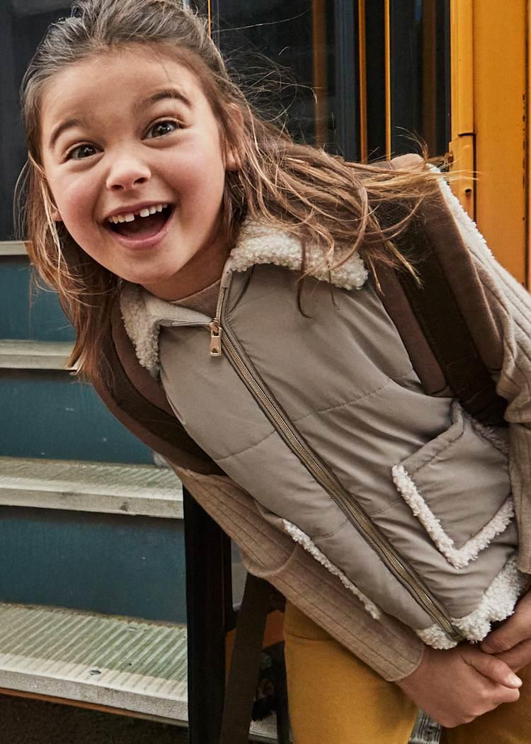 MAYORAL Peluş Detaylı Yelek - Vizon