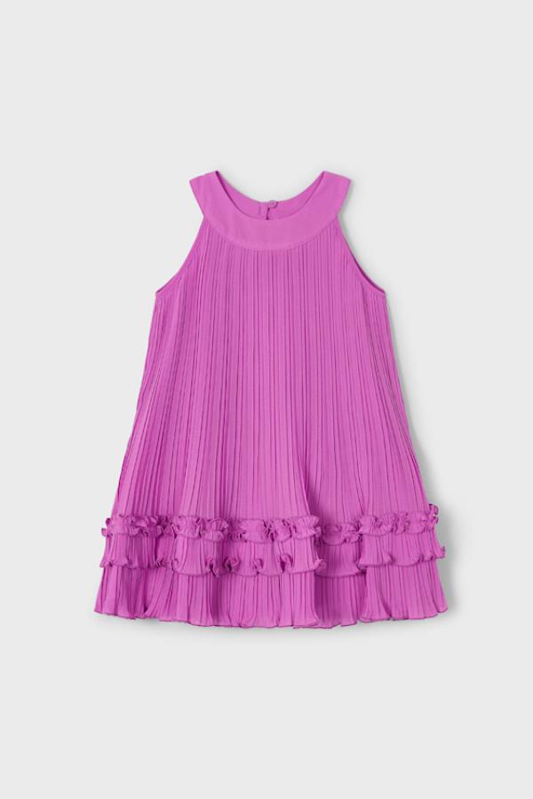 MAYORAL Piliseli Elbise - Pembe