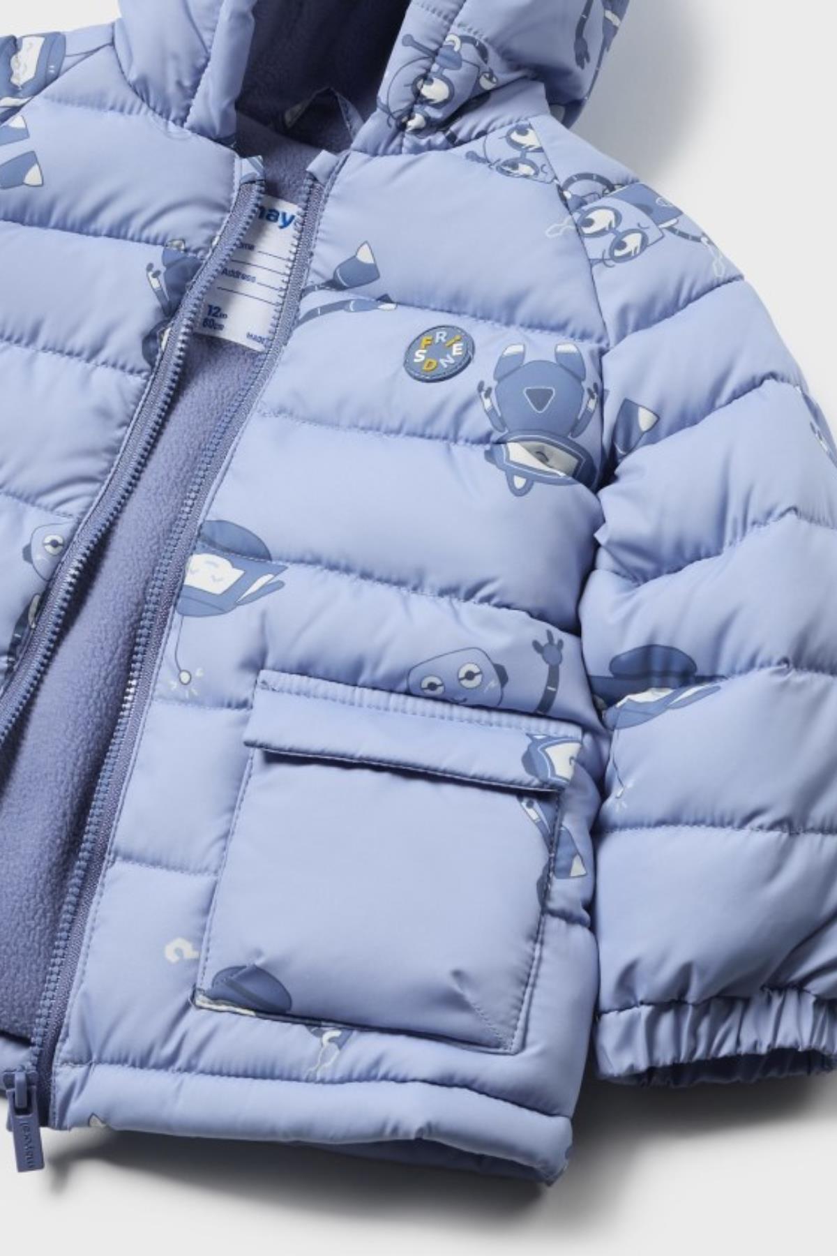 Mayoral Robot Baskılı Mont - Mavi