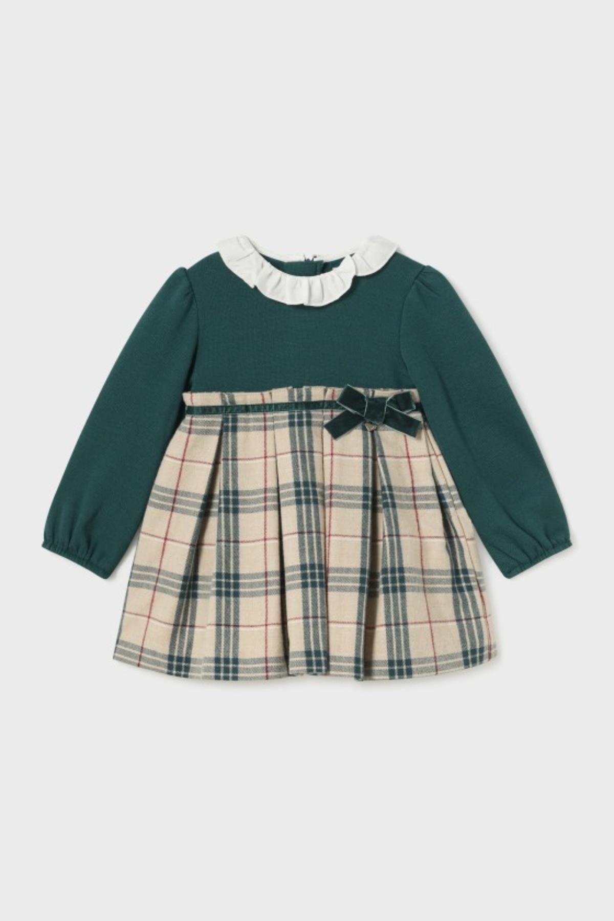 Mayoral Yakalı Kız Elbise - Yeşil