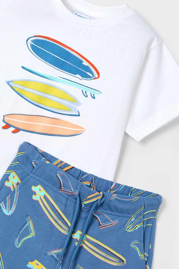 MAYORAL Yaz Figürlü Erkek Takım - Turuncu