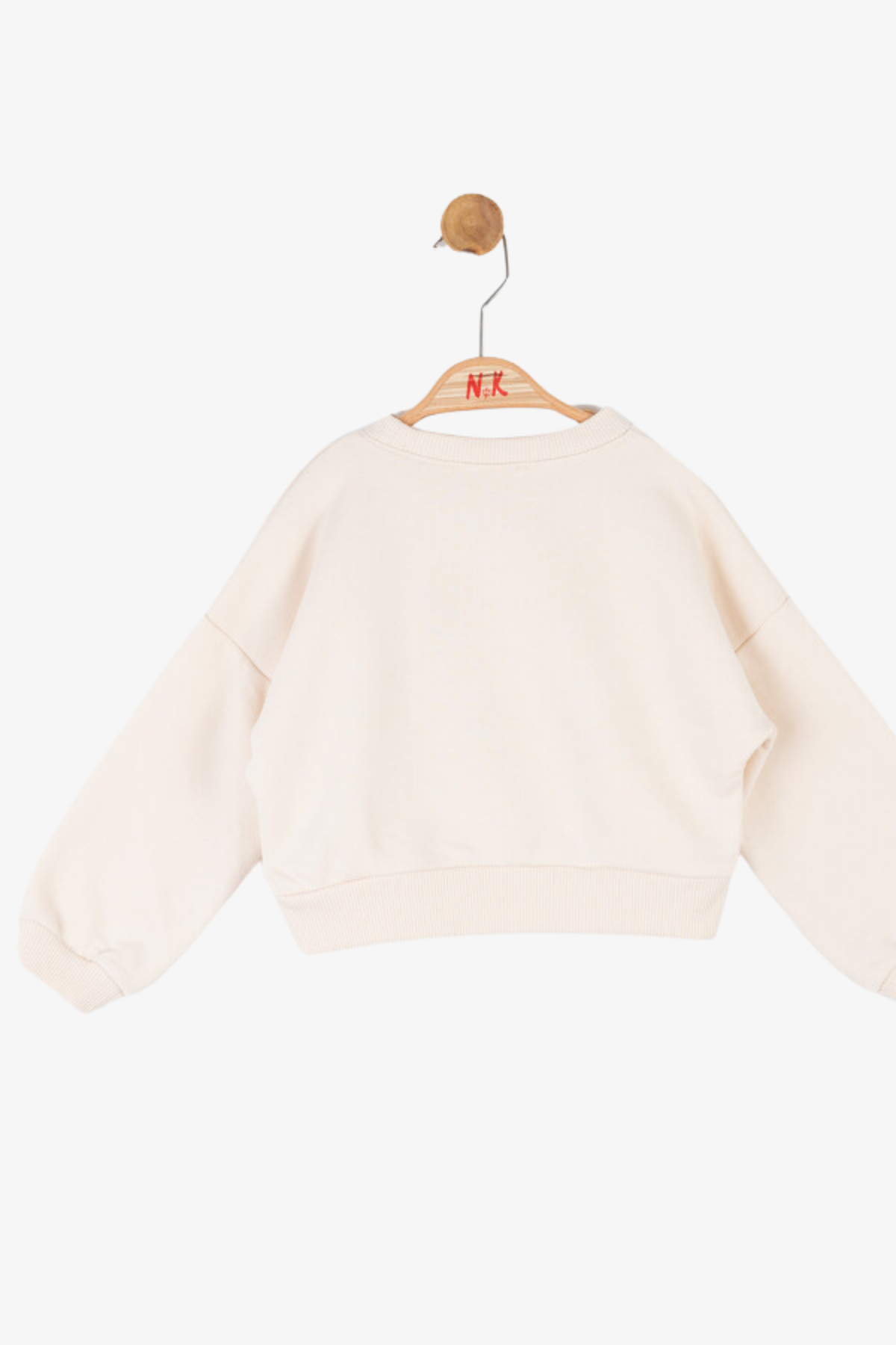 NK Sincap Baskılı Sweat - Bej