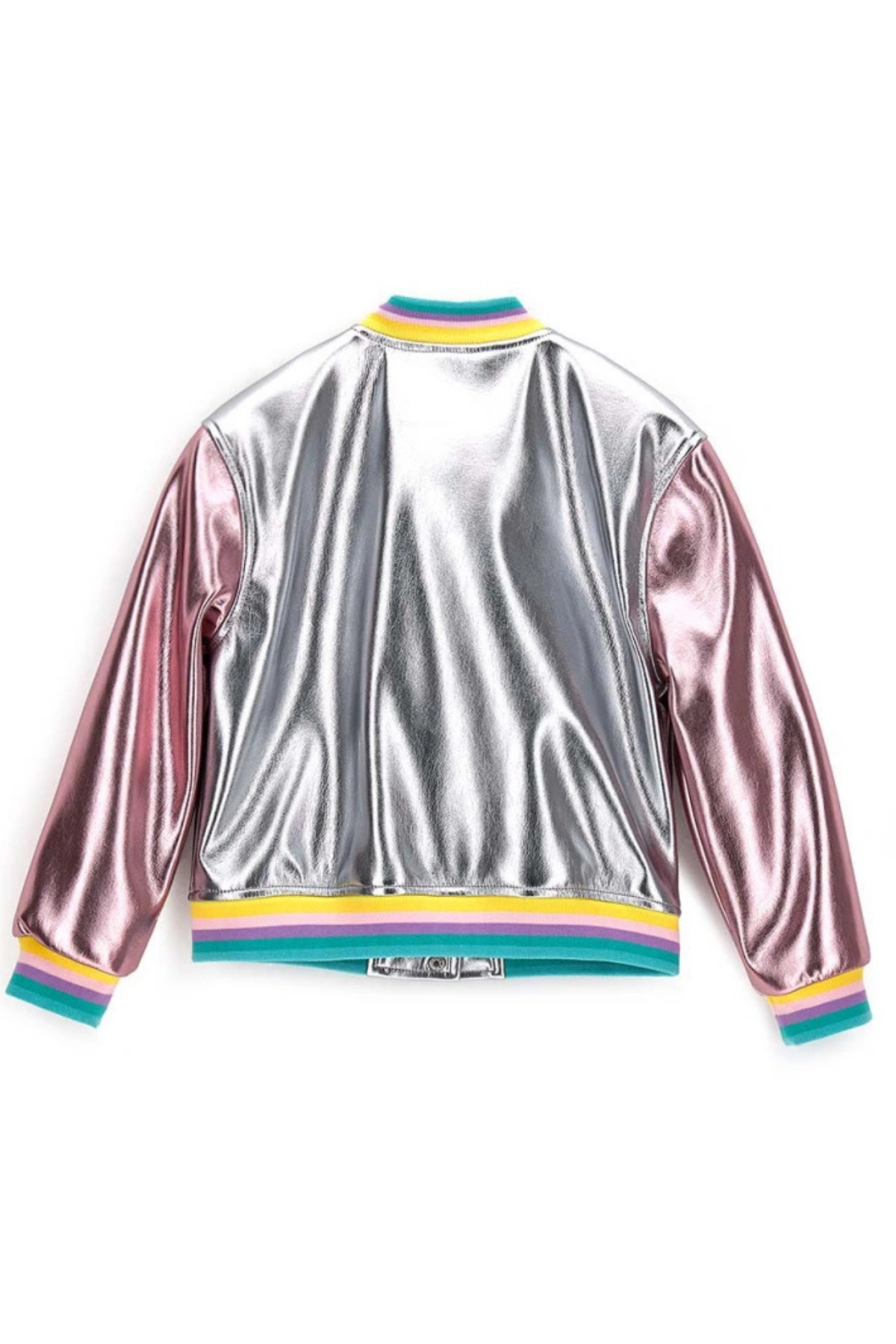 ORIGINAL MARINES Parlak Çok Renkli Yıldız Kız Ceket - Gümüş