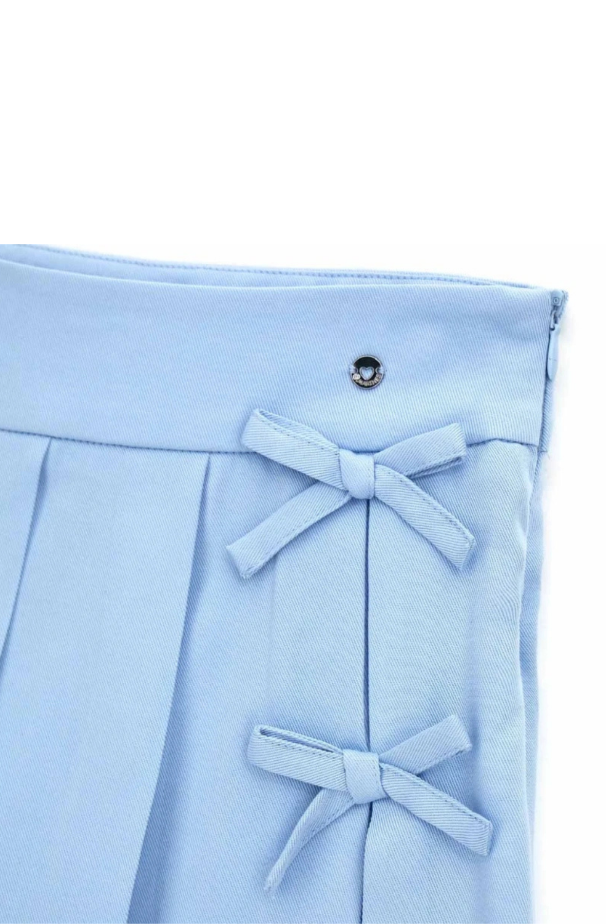 Original Marines Pileli Şort Etek - Mavi