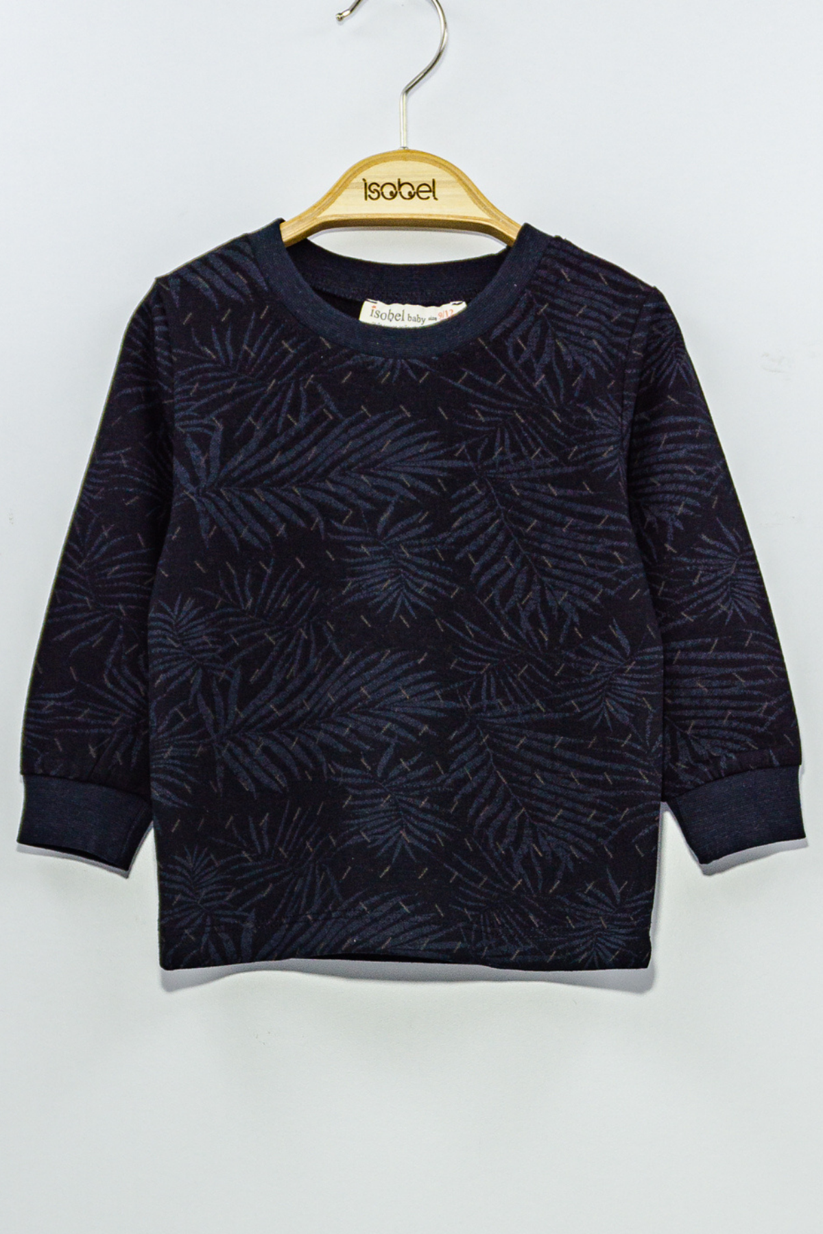 Palmiye Desenli Erkek Pijama Takımı - Siyah