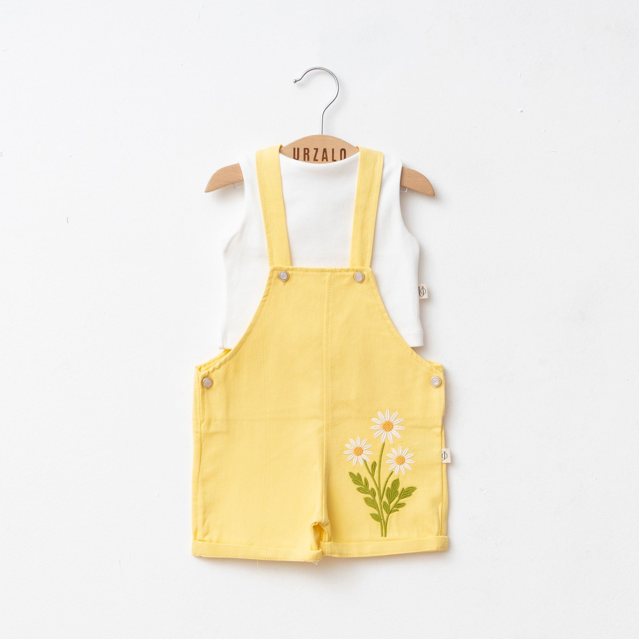 Papatyalı Bebe Salopet - Sarı