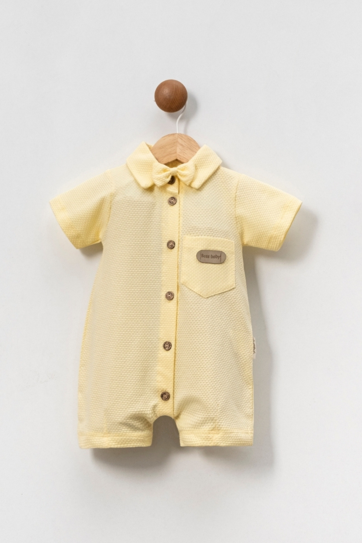 Papyonlu Bebe Tulum - Sarı