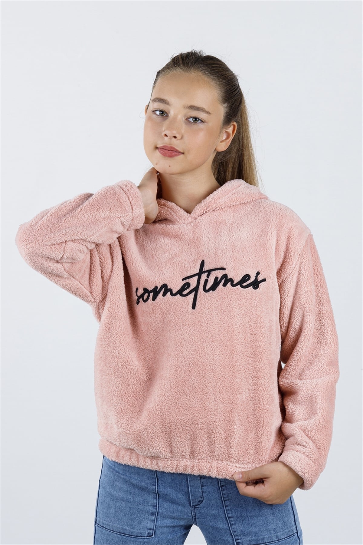 PELUŞ KIZ SWEAT