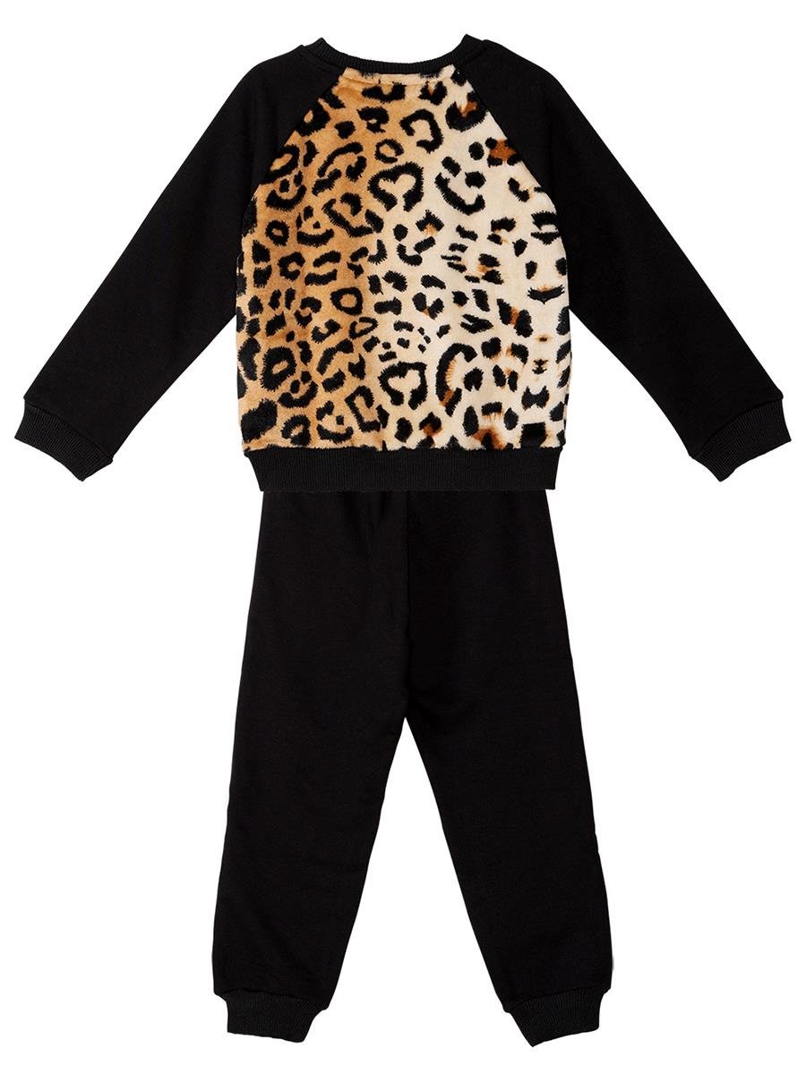 PELUŞ LEOPAR EŞOFMAN TAKIMI