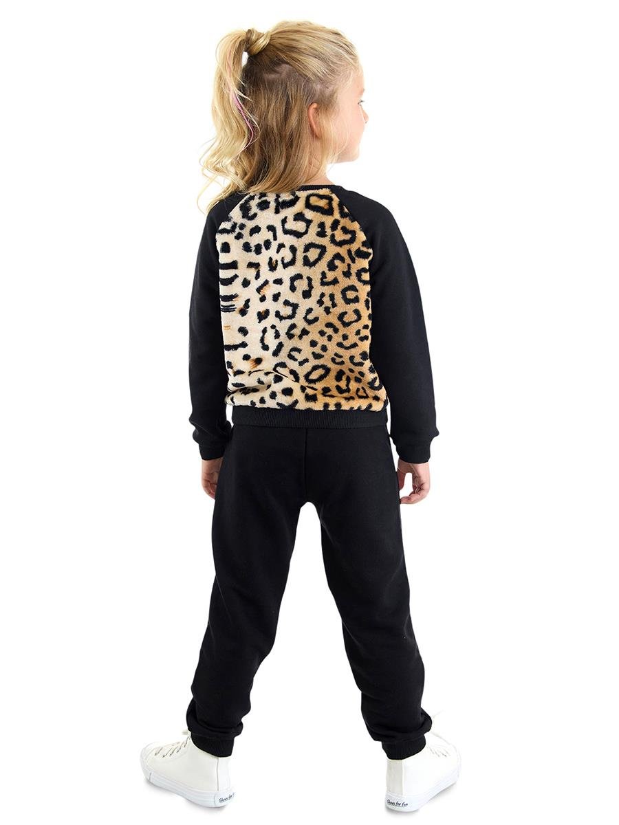 PELUŞ LEOPAR EŞOFMAN TAKIMI