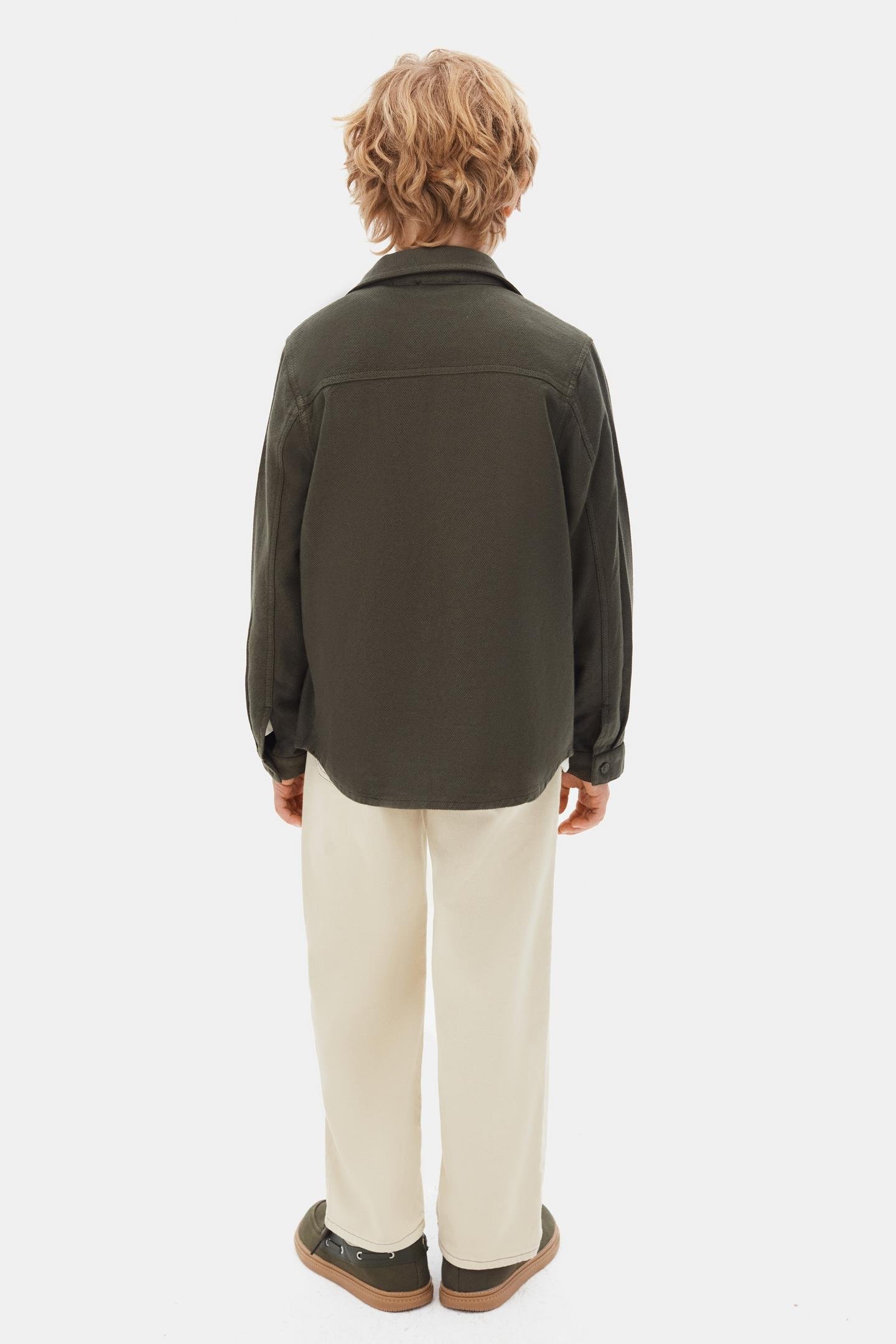 Planet Erkek Gömlek - Yeşil Haki