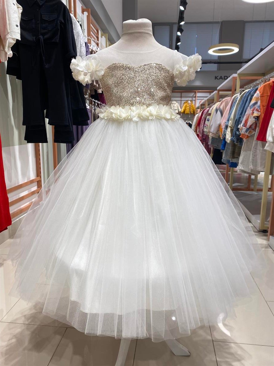 PUL PAYETLİ GELİNLİK