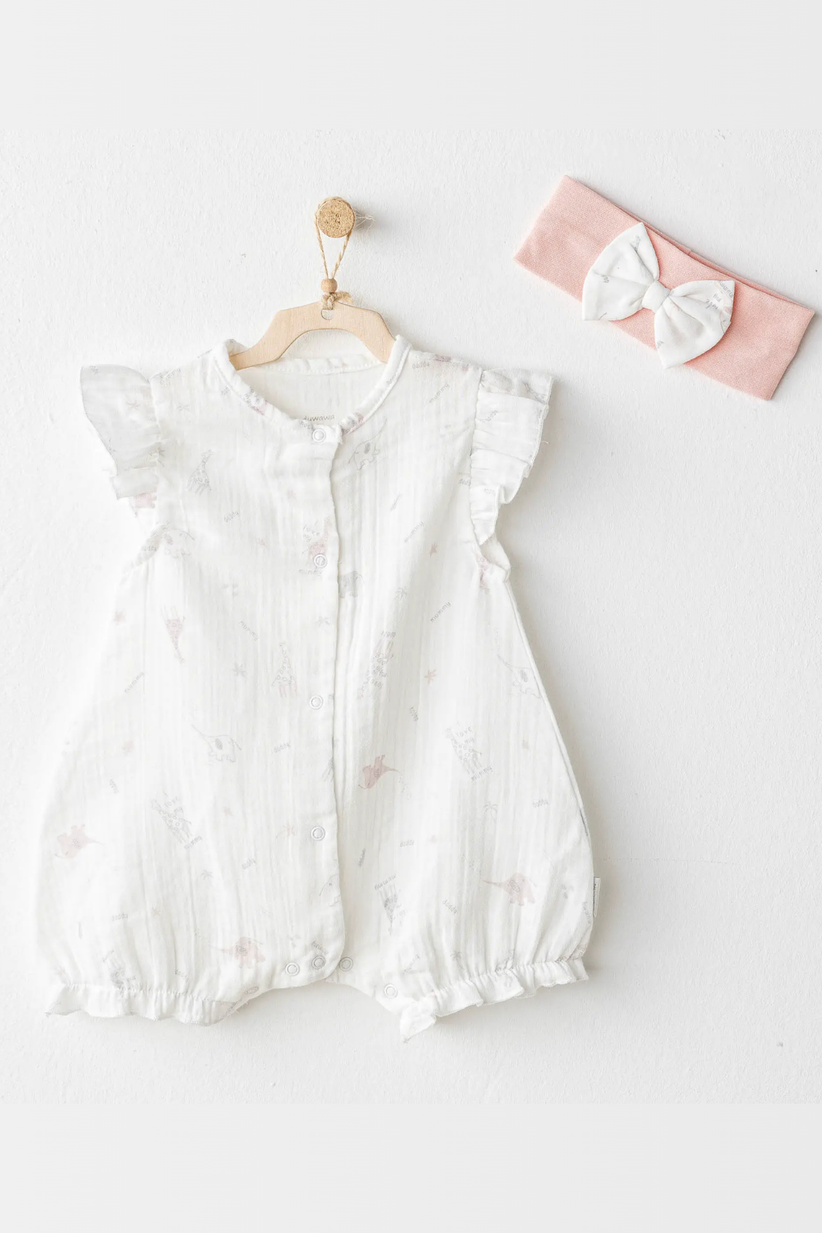 Romper Band Bebe Set - Ekru