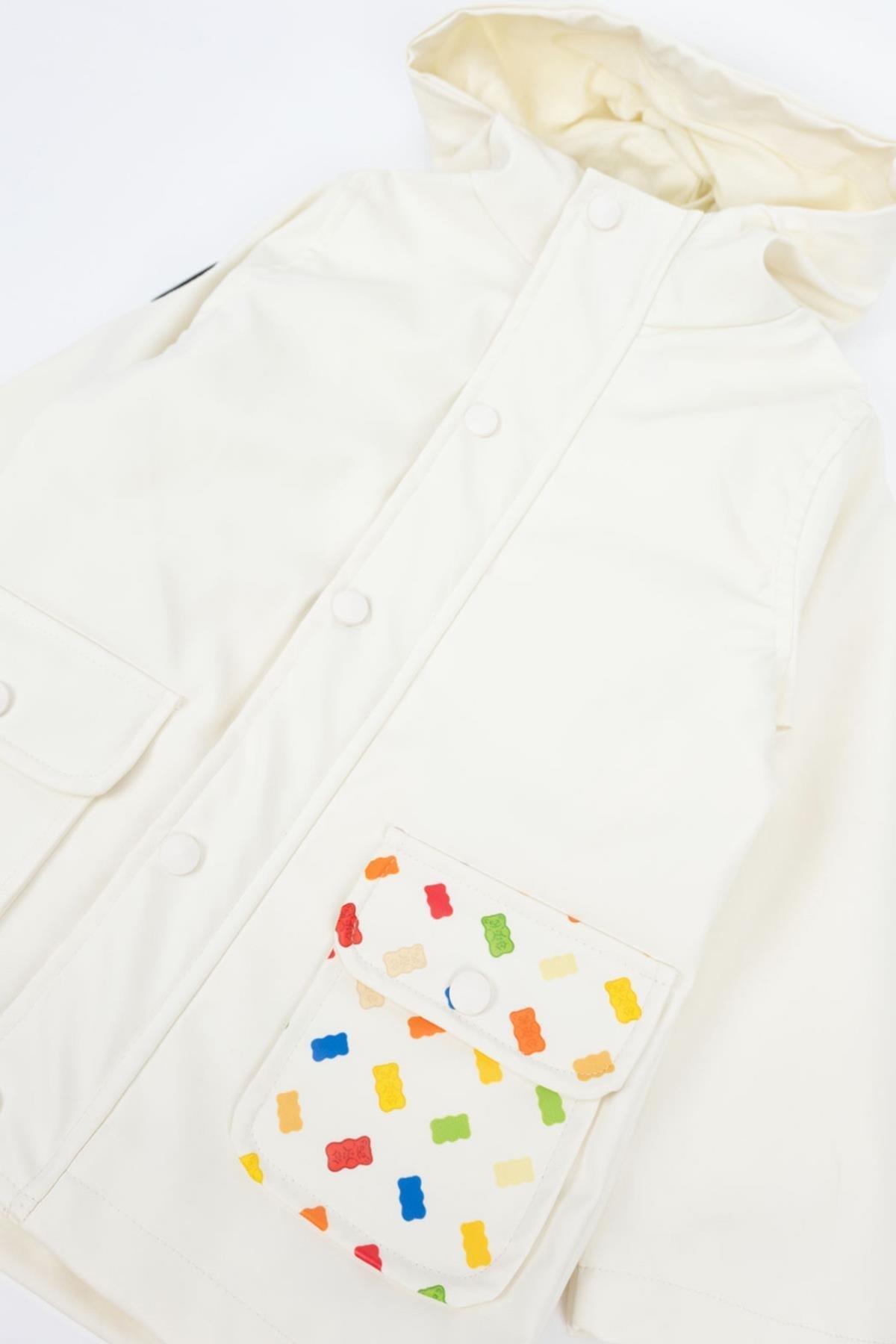 Şekerleme Kız Yağmurluk - Ekru