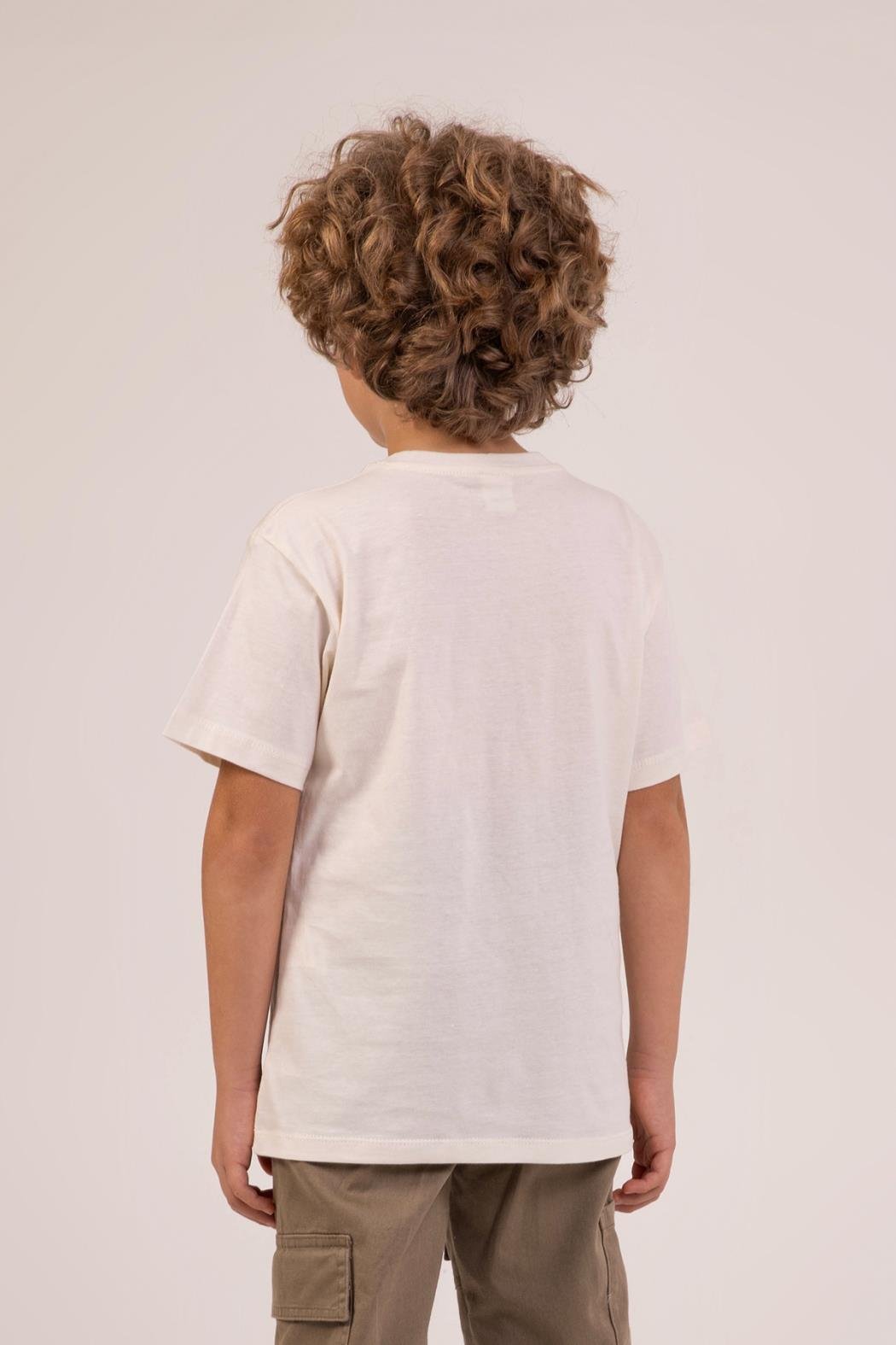 Skater Erkek Tshirt - Ekru