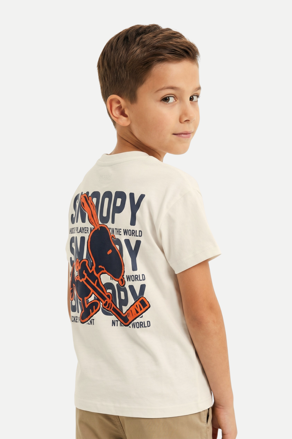 Snoopy Bebe Tişört - Gri