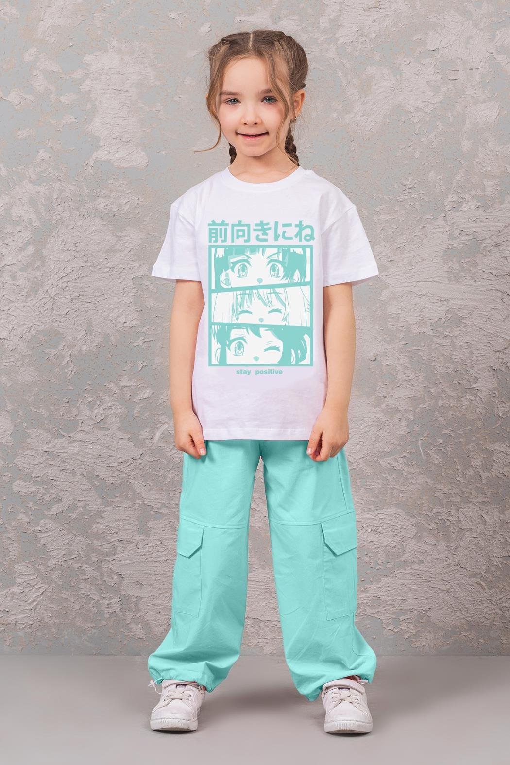 STAY POSİTİVE YAZILI T-SHIRT