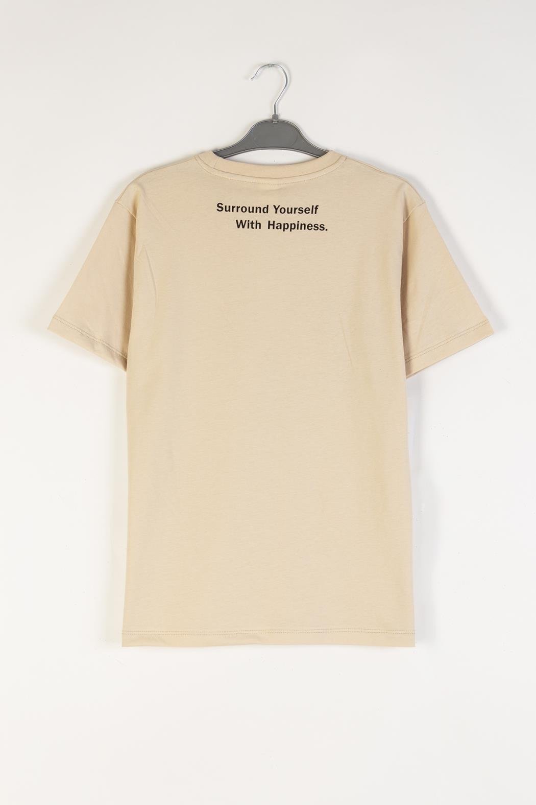Surround Erkek Tişört - Bej