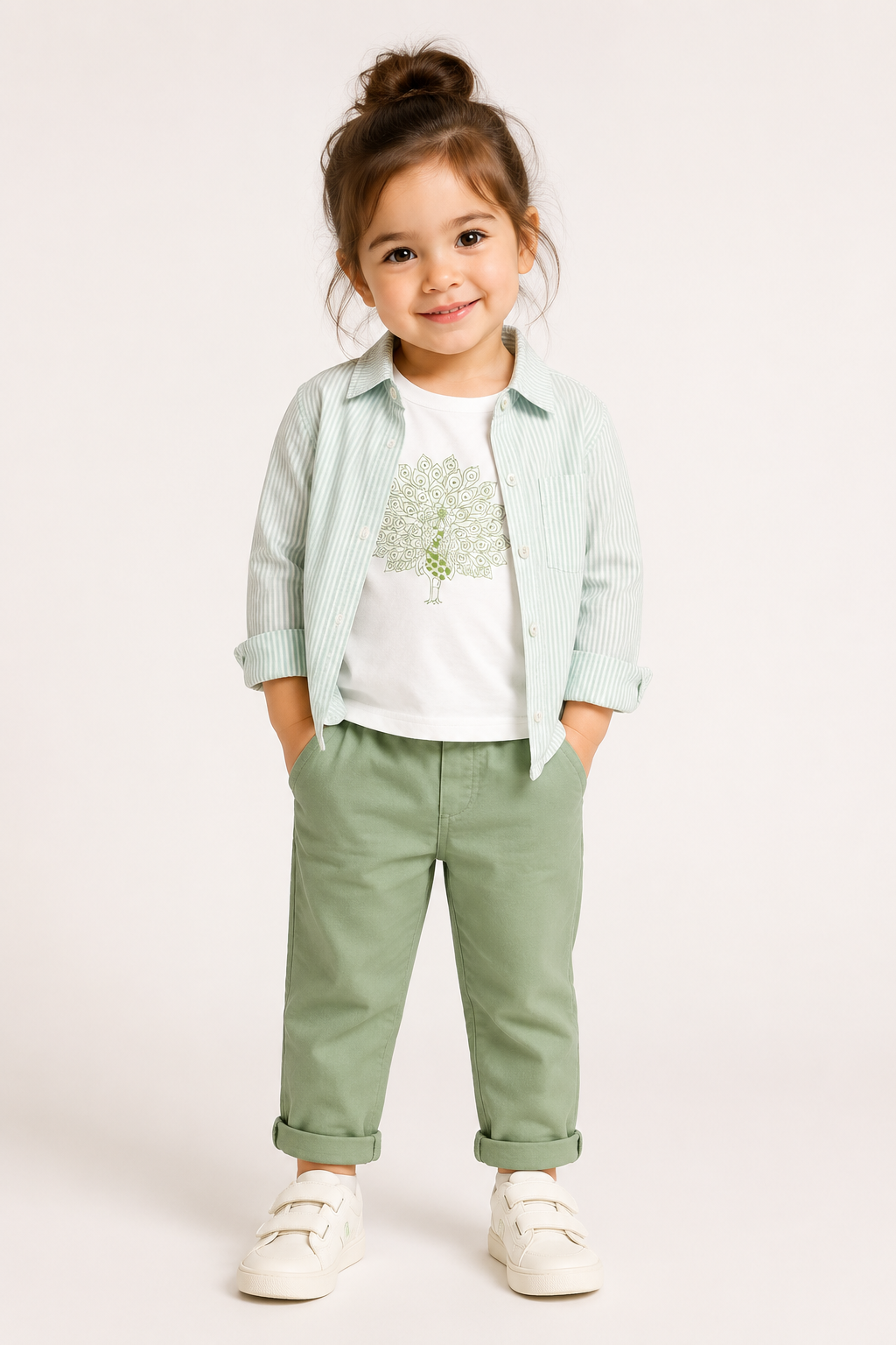 Sweat Kız Gömlek - Yeşil Mint