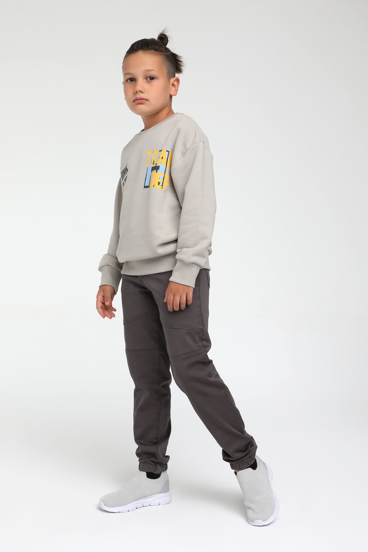 TRAIN DEP YAZILI ERKEK SWEAT