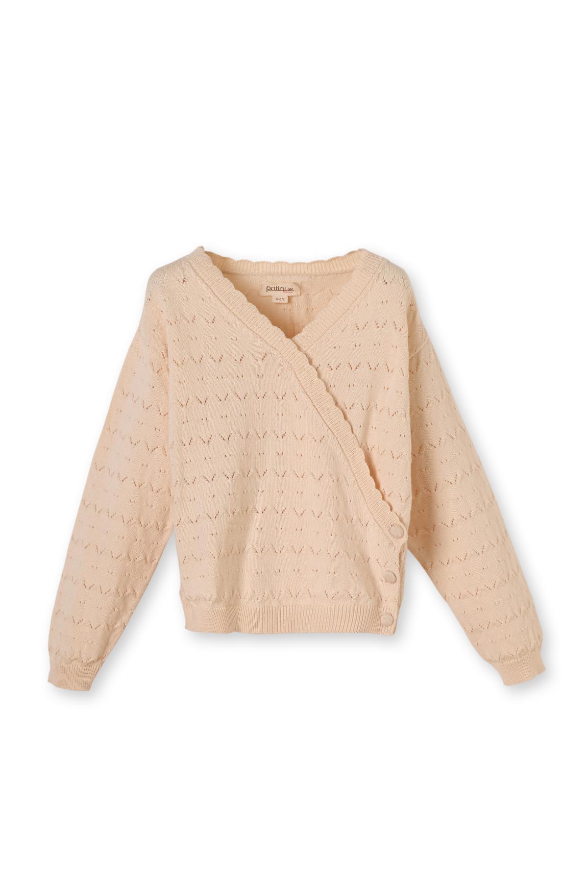 Triko Kruvaze Yaka Takım - Bej