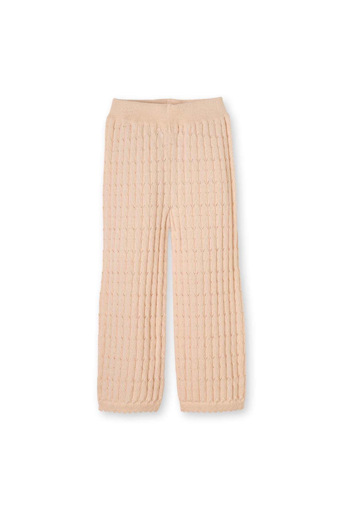 Triko Kruvaze Yaka Takım - Bej