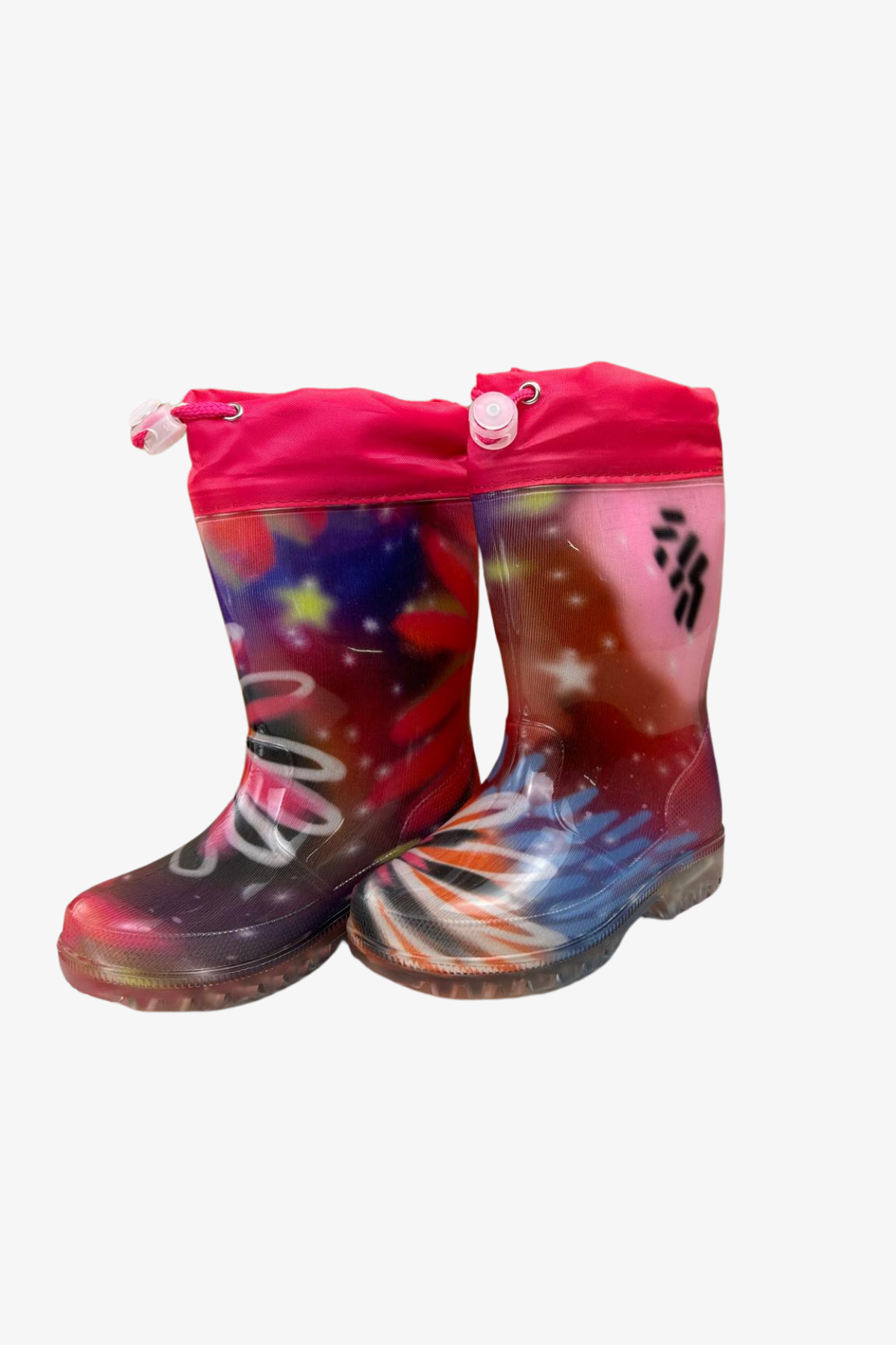 Tuc Tuc Çiçekli Işıklı Kız Bot - Pembe