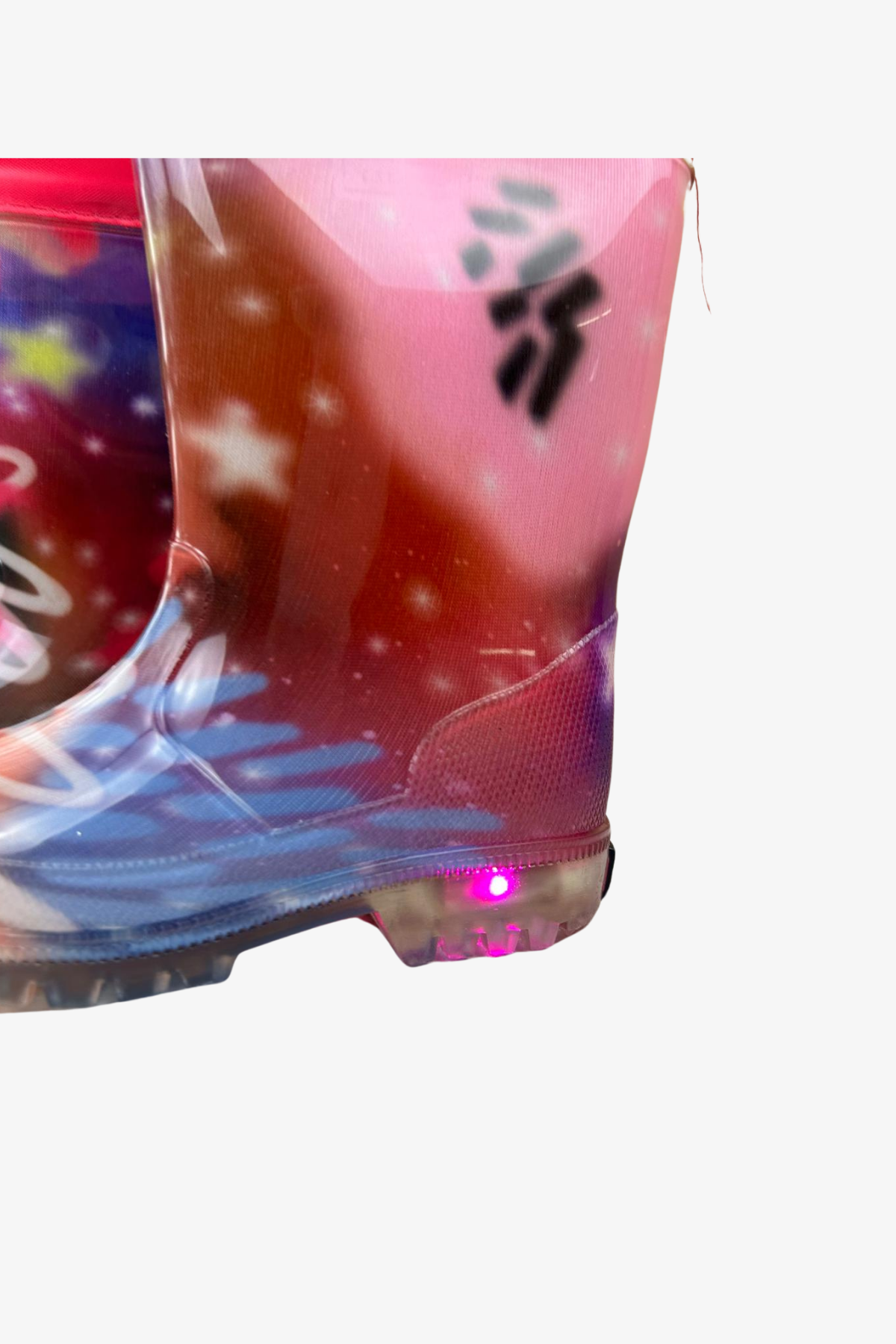 Tuc Tuc Çiçekli Işıklı Kız Bot - Pembe